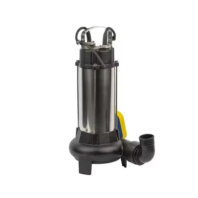V800DF vágó szennyvíz búvárszivattyú - 0.8kW/1,1 LE 260 l/perc 13 m fejű